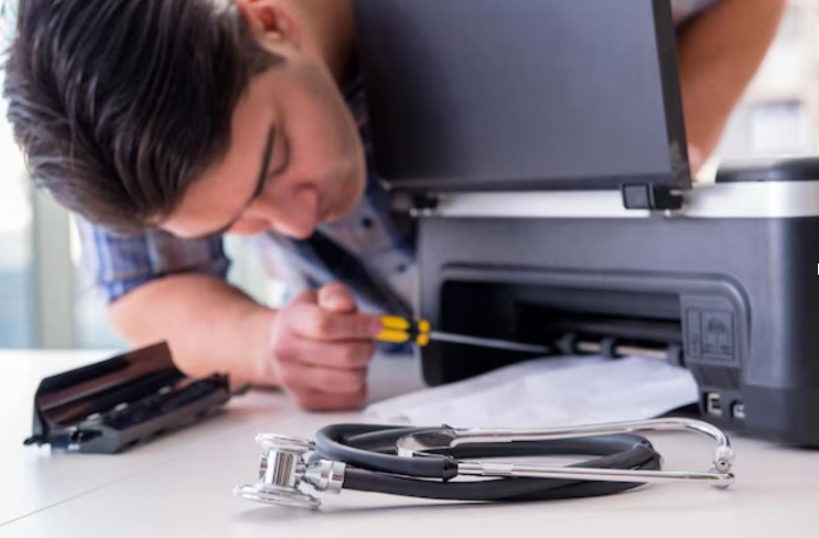 A technician Fix Printing Errors